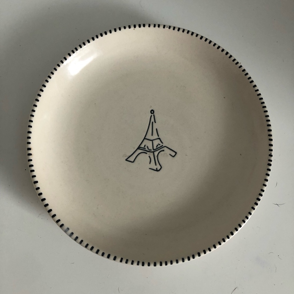 Pottery Barn Eiffel Tower Plate